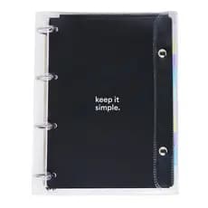 Caderno Argolado PVC PRETO - POLIBRAS