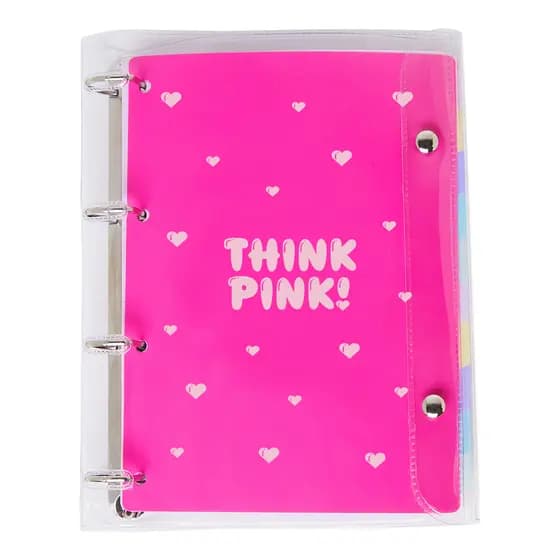 Caderno Argolado PVC PINK - POLIBRAS
