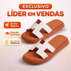 Sandália Rasteira Feminina Infantil Slide Confortável Tira H Leve Casual Dia a Dia Antiderrapante