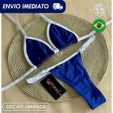 Biquíni Brasil 2026 Marquinha de Fita tendência verão com regulagem