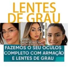 Par Lentes Policarbonato  para colocar seu grau completo óculos com hipermetropia miopia astigmatismo