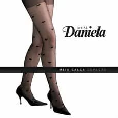 Meia calça fio 20 - Marca Daniela - modelos diversos PROMOÇÃO POÁ CORAÇÃO RISCA