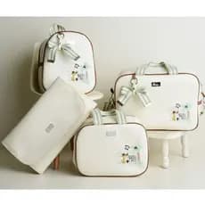 Kit bolsa maternidade mala luxo térmica impermeável 4 peças Luender Baby