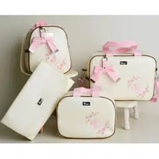 Bolsa Maternidade Kit Mala Luxo Termico Impemeavel c/ 4 Peças Lunder Baby