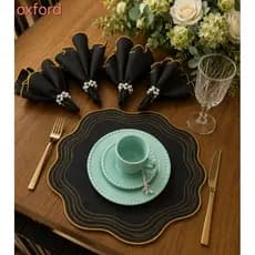 kit Americano Bordado Completo 4 lugares