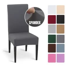 Kit 4 Capas de Cadeira Spandex, Cores Lisas, Universal , Pronta Entrega