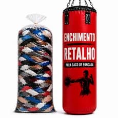 Retalho De Tecido Para Saco De Pancada Enchimento Boxe Muay Thai 5kg 10kg 15kg