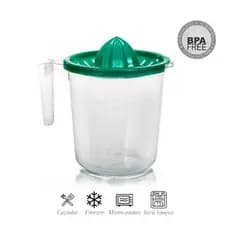 JARRA COM ESPREMEDOR 1,8 LITROS PLÁSTICA SUCO LARANJA COZINHA FRUTA