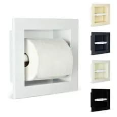 Nicho Porta Papel Higiênico Papeleira Embutir de Parede Suporte Papel Higienico Banheiro