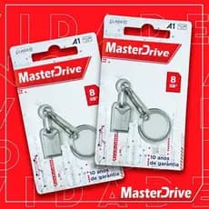 Kit Pen drive Atacado Master Drive 10 pcs Metal Mini 8 GB 16 GB 32 GB A1 Chaveiro