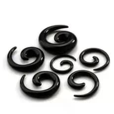 Kit 12 Alargadores Acrílico Espiral Caracol Expansor De Orelha