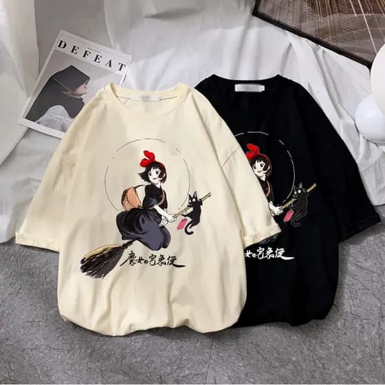 Camiseta Totoro Harajuku Fofa Feminina Ullzang Miyazaki Hayao Studio Ghibli Desenho Animado Engraçado Kawaii Anime Top Tee Fêmea