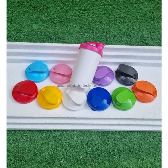 Kit 20 - Copo Short Drink 200ml BRANCO com tampa flip (shake)