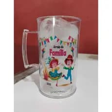 100 Canecas PERSONALIZADAS Transparentes 300ml Impressão direta