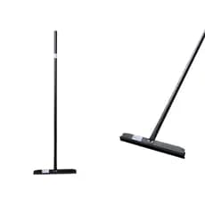 Rodo Super  Moderno e Elegante, Todo em Alumínio nas Cores Preta ou Branca - Borracha Substituível - Base 40cm