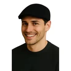 Boina Boné Chapéu Italiano Lã Batida Feltro Masculina Macia Premium