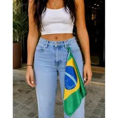 Lenços Bandeira Do Brasil Feminino