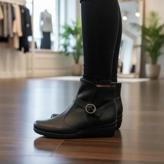 Bota Piccadilly Feminina Anabela Cano Curto Maxi Conforto Leve Casual Zíper