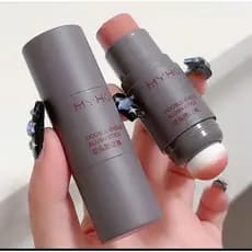 Blush Stick 2 em 1 blush dupla face cremoso bastão e esponja blush pigmentado inspiração boca rosa