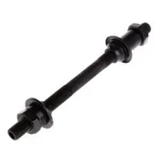 Eixo Traseiro Furado 145mm Preto Para Bicicleta C/ Blocagem