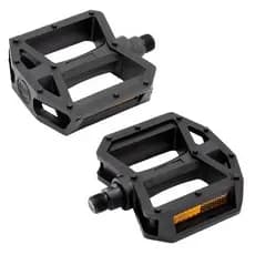 Pedal Plataforma Nylon 1/2 Fina Esfera Refletor Preto Paco