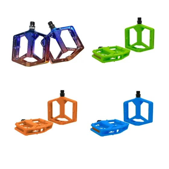 Pedal Bike 9/16 Cores Rosca Grossa Rainbow Colorido Adulto
