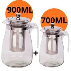 Chaleira com Infusor de Vidro 700ML / 900ML Para Chá Bule
