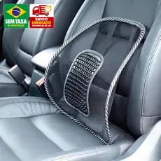 Encosto Lombar Ergonômico Amigold 6510 Suporte para Cadeira, Escritório e Carro