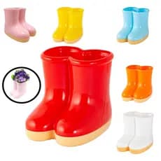 Vaso Bota Botinha Galocha Acrílica Decorativa Festa Decoração Cozinha Promoção Queima de Estoque