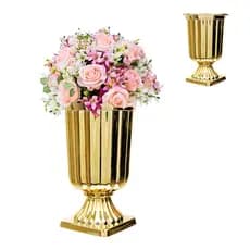 Vaso Grego 19cm Romano Decorativo Luxo Decoração De Mesa Plástico Festa