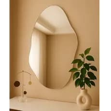 Espelho Orgânico Decorativo Decoração Pinterest Espelho Grande Parede Salão Casa Banheiro