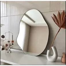 Espelho Orgânico Grande MODA DECOR BLOGUEIRA Espelho Vidro Abstrato Decoração Luxo Menor Preço