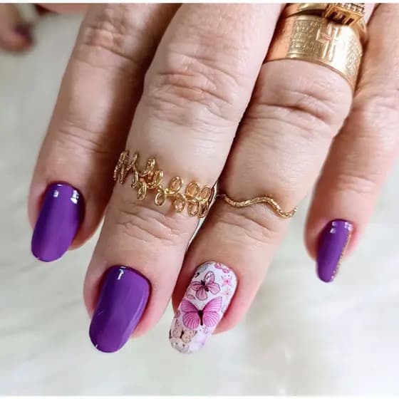 Película de unha borboletas cartela com 12 adesivos BCH - 050 Adesivos,películas,unhas,nails art,unhas decoradas