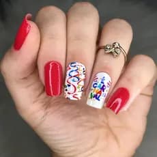 Película de Unha carnaval cartela com 12 adesivos CNV - 0002 Adesivos,películas,unhas,nails art, carnavalesca, mascara