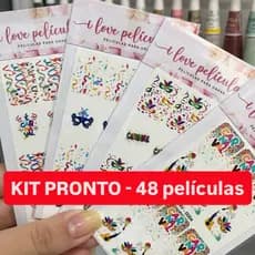48 Películas de Unhas (4 cartelas) Kit Pronto CARNAVAL |  Adesivos,películas,unhas,nails art,unhas decoradas,carnaval