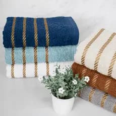 Kit 03 Toalhas de Rosto Luxo Dourado Dubai 330g/m² 45x70cm Custo Benefício