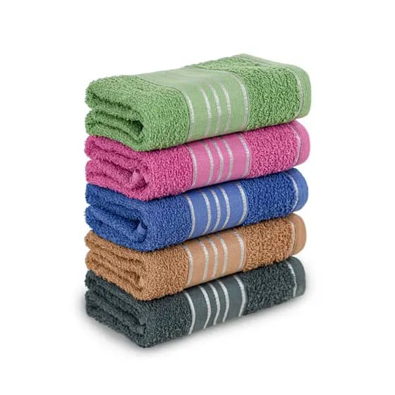 Kit 03 Toalha de Rosto Grande Macia 100% Algodão 370g/m² 45x75cm Luxo Atacado
