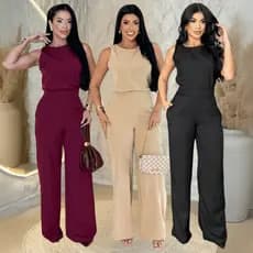 Conjunto Pantalona Feminino Blusa Regata Social Elegante Alfaiataria Moda Festa Casual