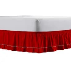 Saia Para Cama Box Com Ponto Palito E Elástico Tamanhos Casal Padrão ou Queen