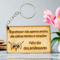 Chaveiro 26 unidades dia dos professores MDF festa, decoração