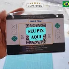 Placa de Pagamento PIX Personalizada - QR Code com Seu Dados - Facilite Vendas!