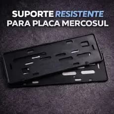 Par De Suporte Para Placa De Carro Padrão Mercosul Plastico