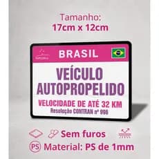 IDENTIFICAÇÃO PARA SCOOTER ELÉTRICA/BIKE ELÉTRICA ROSA PRETA AZUL