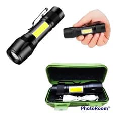 Mini Lanterna Tática com led e carregamento por USB HX5620