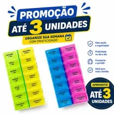 Porta Organizador De Comprimido 14 Dias Caixinha De Remédios Manhã E Noite