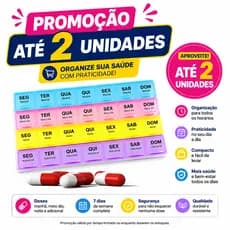 Porta Remédios Semanal 28 Dias  Solução Completa para Suplementos e Medicamentos
