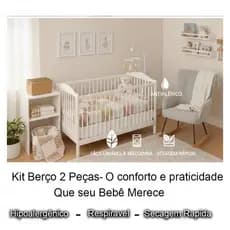 Lençol de Berço Americano Estampado 2 Peças | Estampas Sortidas | Tecido Respirável Hipoalergênico