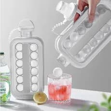 Garrafa Squeeze Forma de Gelo Cubos Portátil Silicone