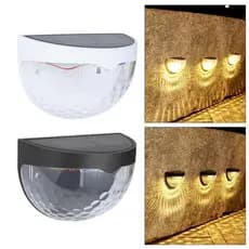 Kit 4/8/12 Granfei Lâmpadas LED  Parede Energia Solar Impermeável  Iluminação Automático