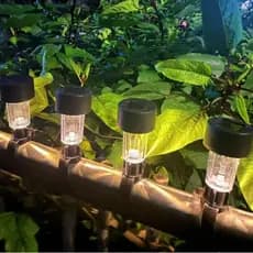 10un 20un 30un estilo luz solar jardim luz amarração cerca externa varanda  Abraçadeiras Preto